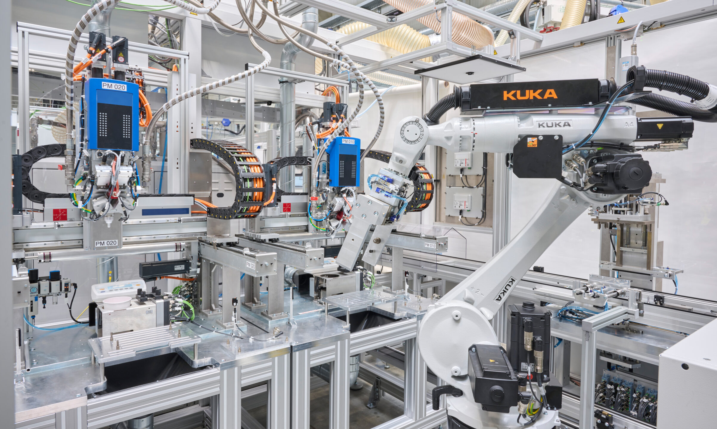 Innenansicht Batteriemodul Produktion