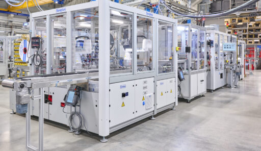 Montagelinie für Antennenmodule