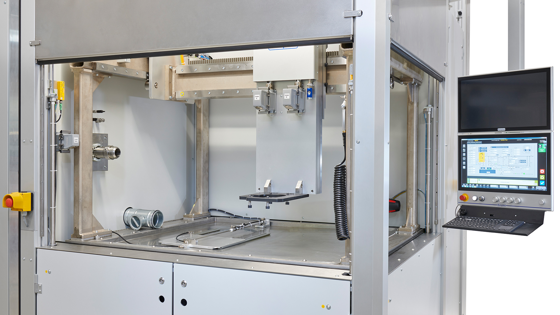 Außenansicht Kraftstoffkomponenten Prüfstand