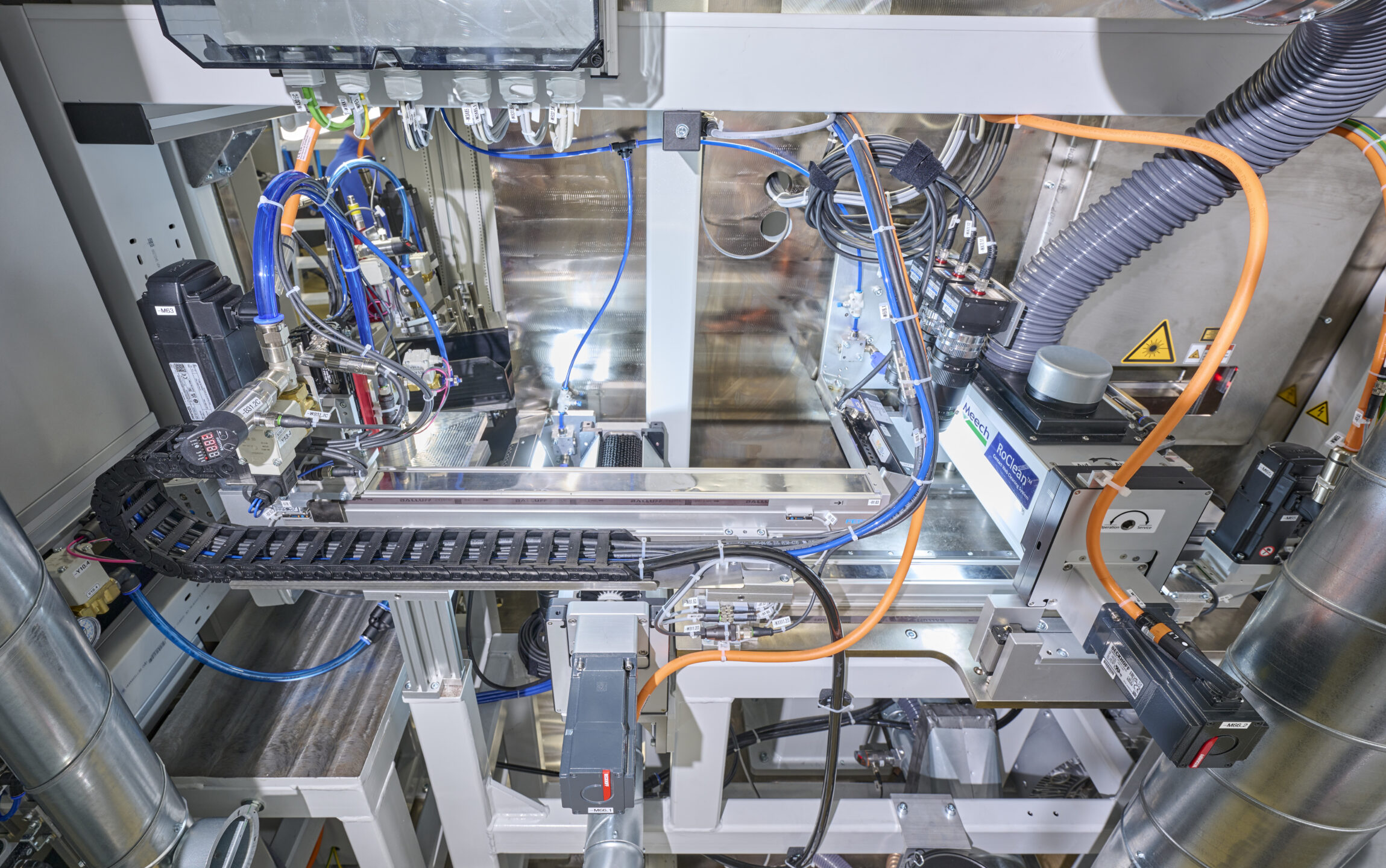 Sicht auf Cleaning Station im Lasernotcher