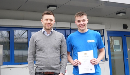 Korbinian Hofer für besonders hervorragende Leistung geehrt