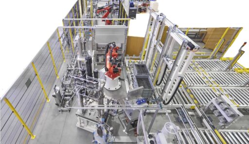 Montagelinie Rotor – Asynchronmotor