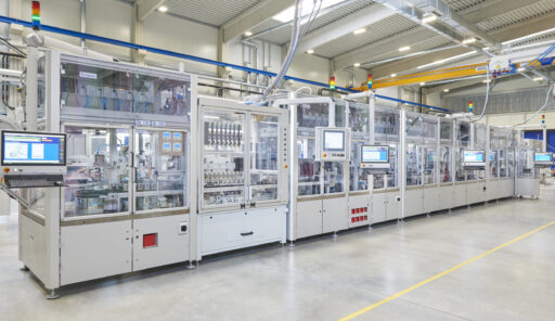 Montagelinie Magnetventil