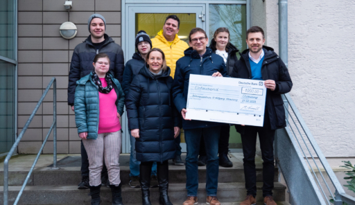 Spende für die Klassenfahrt