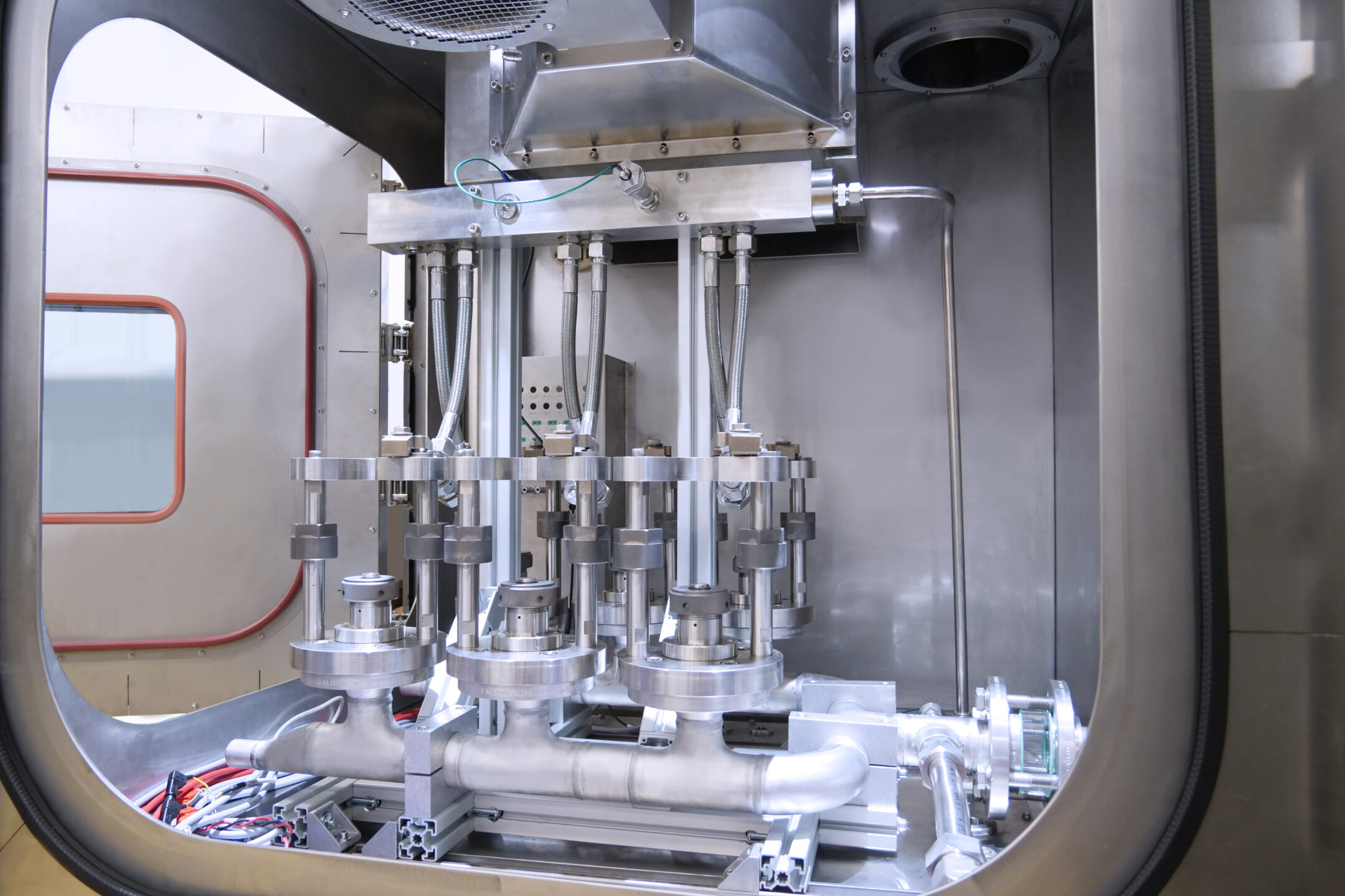 Innenansicht in den Methanol Prüfstand