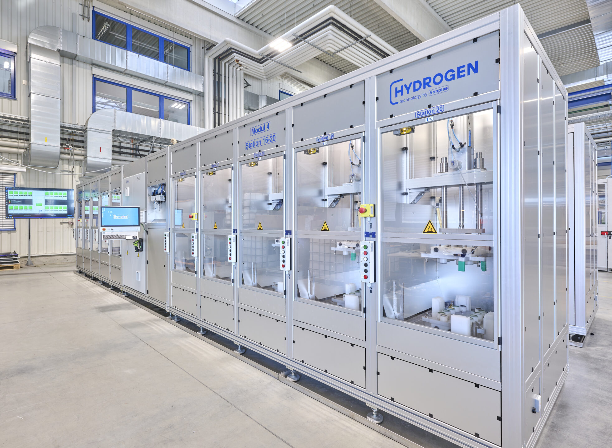 Außenansicht Elektrolyse Stack Prüfstand